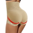 thumbnail image 7 of AILIVIN Women High Waist Body Shaper Butt LifterShapewear Lace Shaping Tummy Control Shapewear Panties Slimming Comfortable Shaper Panties,Beige,S/M, 7 of 7