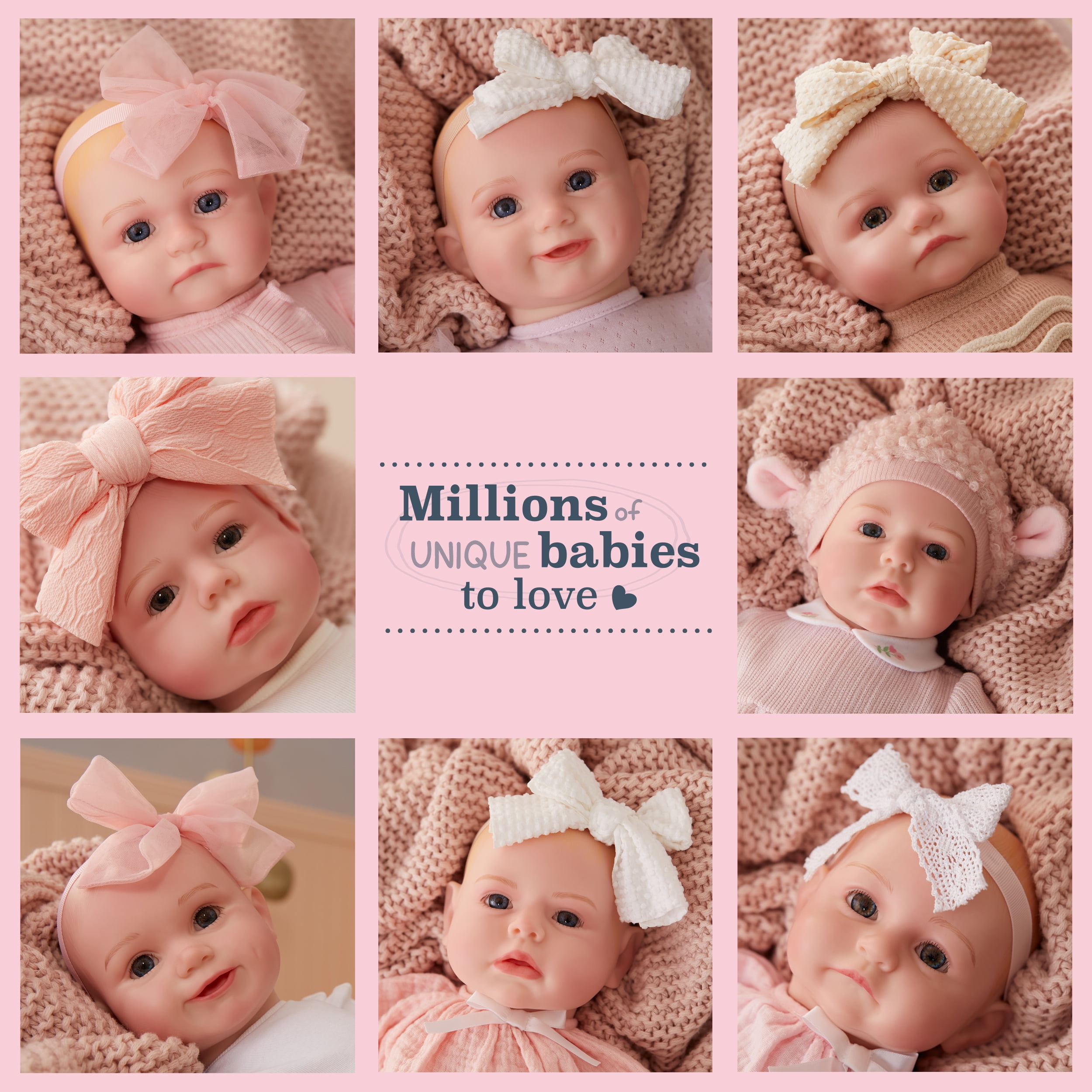 BABY born Real Hand-Painted, Realistic Reborn Baby Doll Girl - Light, Open Eyes, Ages 3+