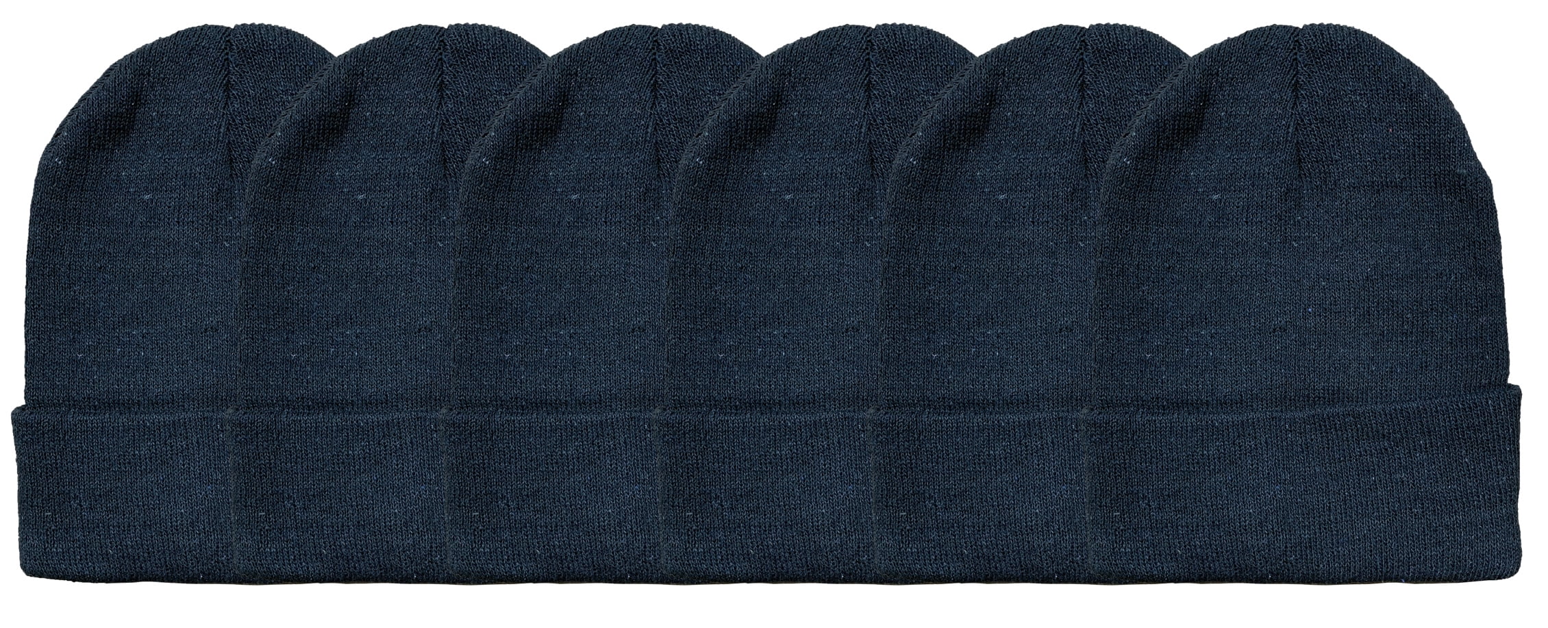 Yacht & Smith Winter Beanies, Wholesale Bulk Cold Weather Thermal Warm Stretch Skull Cap, Mens Womens Unisex Hat (12 Packs Black)