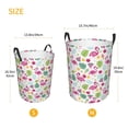thumbnail image 4 of Uemuo Cute Flamingo Pattern Circular Laundry Hamper Basket with handles,Collapsible laundry basket,Large capacity laundry hamper,Laundry Organizer-, 4 of 8