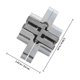 thumbnail image 2 of HONMEET 2Ud Bisagra Para Puertas Plegables Con Materiales Resistentes Y Invisible Plateado, 2 of 6