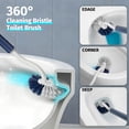 thumbnail image 2 of MR.Siga Toilet Bowl Brush and Holder for Bathroom,White and Blue, 2 of 7