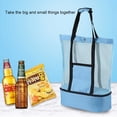 thumbnail image 4 of Cateissary Bolsa de Picnic, bolsa de playa, saco de barbacoa, organizador de juguetes, mano de obra fina, gran capacidad, accesorios para Almacenamiento y organización del hogar Negro, 4 of 6