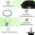 thumbnail image 3 of for Oster Blender Replacement Parts Blender Ice Crusher Blade with Jar Base Cap,Coupling Stud Slinger Pin and 4 Rubber O Ring Sealing Ring Gasket,for Aspas Para Licuadora Oster Osterizer Blender, 3 of 5
