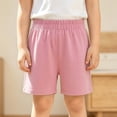 thumbnail image 2 of Boys' 100% Cotton French Terry Shorts with Pockets for Kids Teens Youth - Casual Lounge (2-13) Pink, 2 of 7