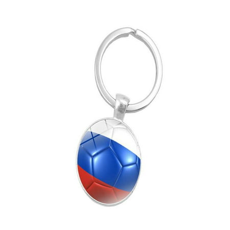 OkrayDirect 2018 Russia World Flag Key Chain Ring Soccer Football Germany Argentina (Best Russian Soccer Team)