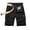 Black, variant on gakvov Cargo Shorts For Men Cotton Loose Fit Zipper Button Multi-Pocket Cropped Pants Outdoor Camouflage Cargo Shorts