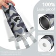 thumbnail image 2 of Camouflage 30oz Handheld Travel Tumbler with Handle – Double Wall Stainless Steel Insulated Cup, Flip Straw Lid, Leak-Proof & BPA-Free for Hot and Cold Drinks – Durable Coffee & Juice Mug White, 2 of 6