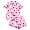 thumbnail image 2 of Elegyee 2 Piece Halloween Pajamas Toddler Girls Short Sleeve Top Shorts Sleepwear Pjs, Size 4-5, 2 of 8