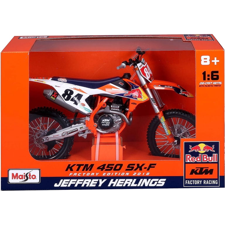 Red Bull KTM 1:6 Scale Supercross Motorcycle Toy Model Red Bull KTM 1:6 Scale Supercross Motorcycle Toy Model