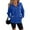 Royal Blue _JC03, variant on Dwellite Women Quarter Zip Sweatshirt Textured Long Sleeve Pullover Tops Henley Zipper V Neck Casual Sweatshirts White _JC03 S