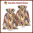 thumbnail image 2 of Naloa Cat Paw (2) Drawstring Christmas Bags, 3D Xmas Gift Bags, Christmas Wrapping Bags, Xmas Goodie Bags, Treat Pouch Bags, Party Favor Bags-Medium, 2 of 9