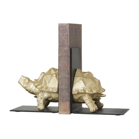 CosmoLiving by Cosmopolitan 5" Turtle Polystone Bookends (Set of 2)