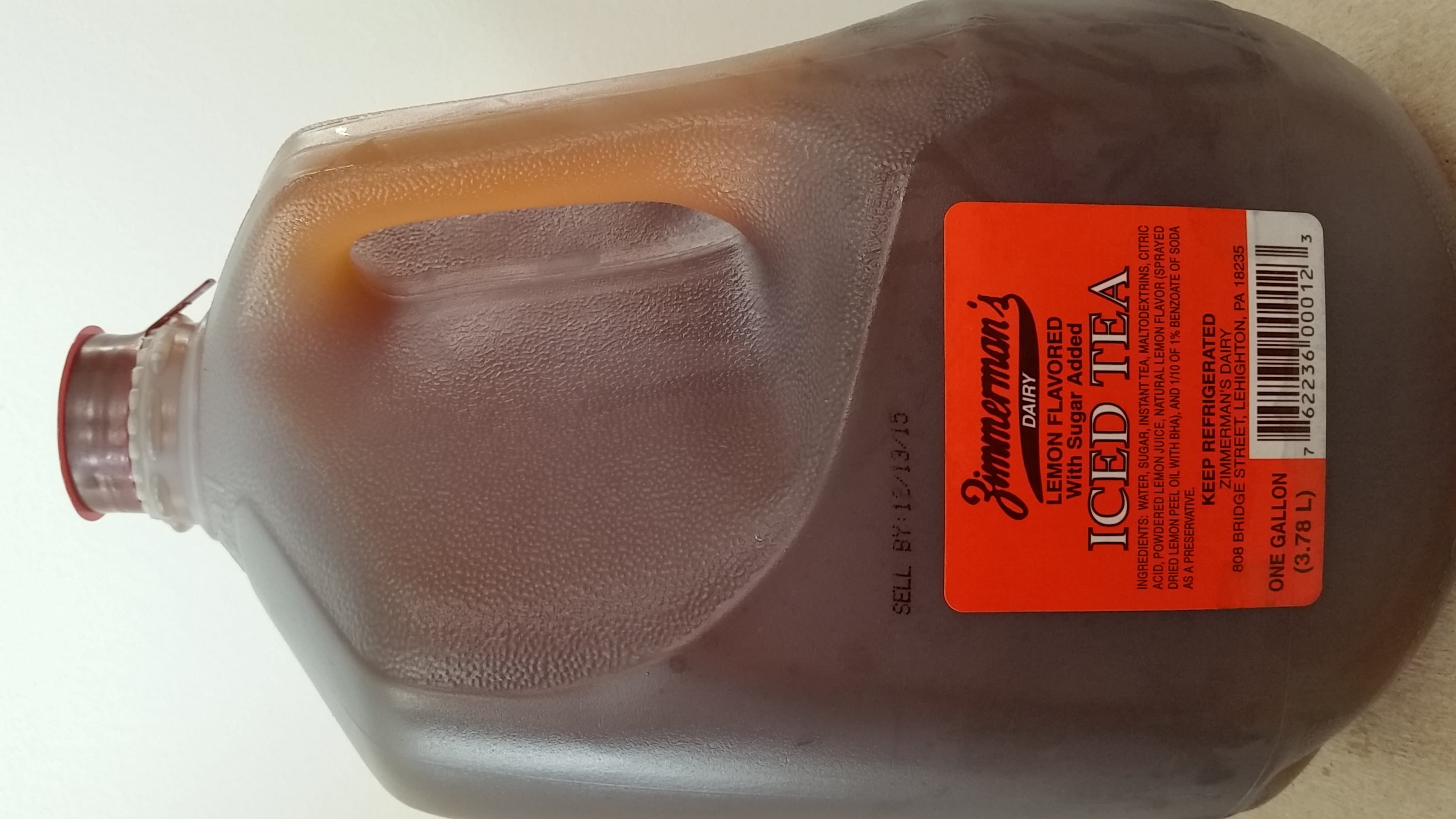 Zimmerman's Dairy Lemon Iced Tea, 1 Gallon