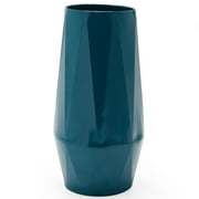 MoDRN Glam 10" Geo Vase, Blue