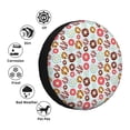 thumbnail image 4 of Fuzoiu Colorful Donuts Print Universal Spare Tire Cover with Buckle Strap, Waterproof Wheel Covers for Jeep, Trailer, RV, Truck and All Car-17 inch, 4 of 6