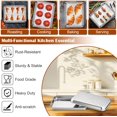 thumbnail image 4 of shiyou-Small Baking Sheet with Wire Rack (2 Pans + 2 Racks), Stainless Steel Cookie Sheets Trays & Cooling Rack for Toaster Oven, Non Toxic & Warp Resistant, Oven & Dishwasher Safe, 10.5 x 8.3 x 1 In, 4 of 4