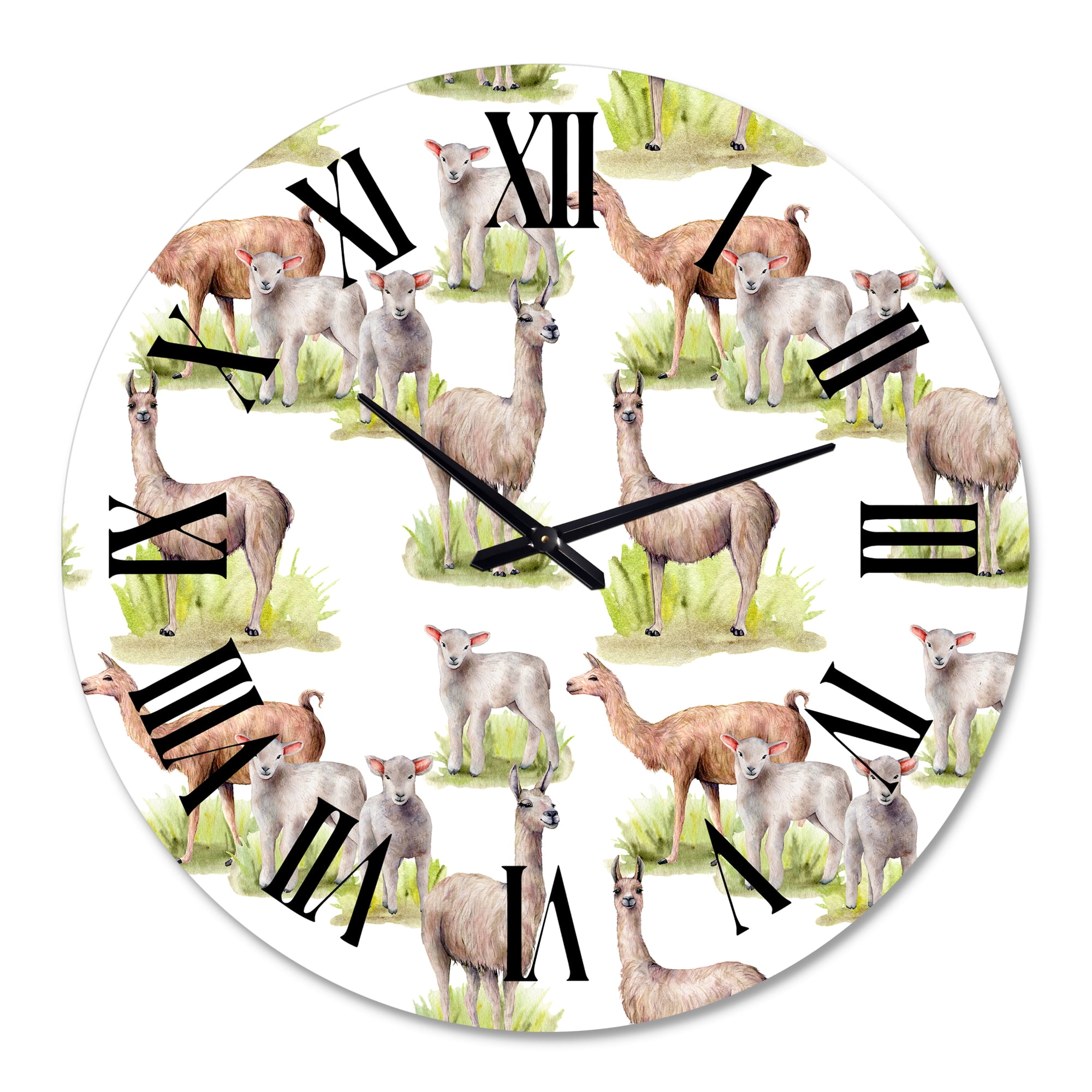 Designart 1 in Farmhouse Wall Clock