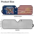 thumbnail image 5 of HUIACONG Eagle Flag 250 Years Windshield Sun Visor Foldable Sunshade Aluminum Foil 250th Sun Shield for 2007-2018 Jeep Wrangler JK JKU & 1997-2006 Jeep Wrangler TJ LJ, 5 of 6