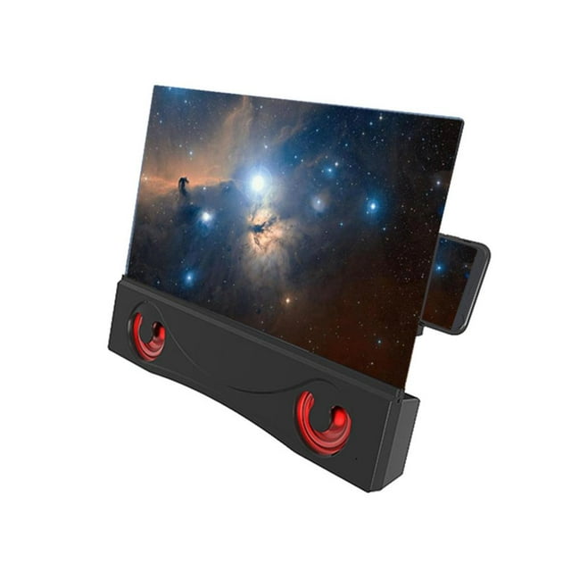 ziyahi Universal 12 inch 3D Phone Screen Amplifier HD Blu-ray Mobile Phone Magnifier with Bluetooth Speaker