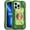 Avocado, variant on Compatible with iPhone 13 Pro Case 6.1 Inch with Built-in 360°Rotating Ring Stand, Military Grade Drop Protection Full Body Heavy Duty Case 3 in 1 Protective Cover (Avocado)
