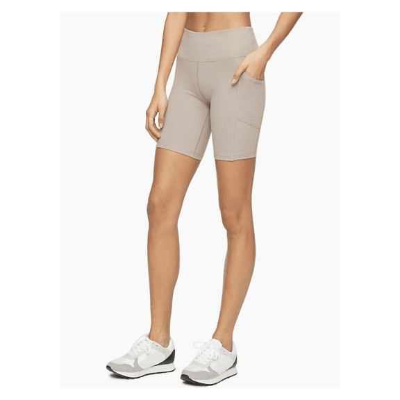 Calvin Klein Performance High-waist Stretch Bike Shorts, Moonrock, S