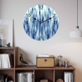 thumbnail image 3 of Wall Clock Blue Abstract Paint Clocks PVC Silent Non-Ticking Battery Operated Decorative Modern Art Ombre Graffiti Round Clock for Home Living Room Kitchen Bedroom Office School Wall Decor 10 Inch, 3 of 9