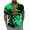 Green, variant on Honeeladyy Mens Hawaiian Shirt Summer Quick Dry Button Up Shirts Short Sleeve Beach Holiday Casual Loose Shirts Christmas Gifts for Son Hot Pink S