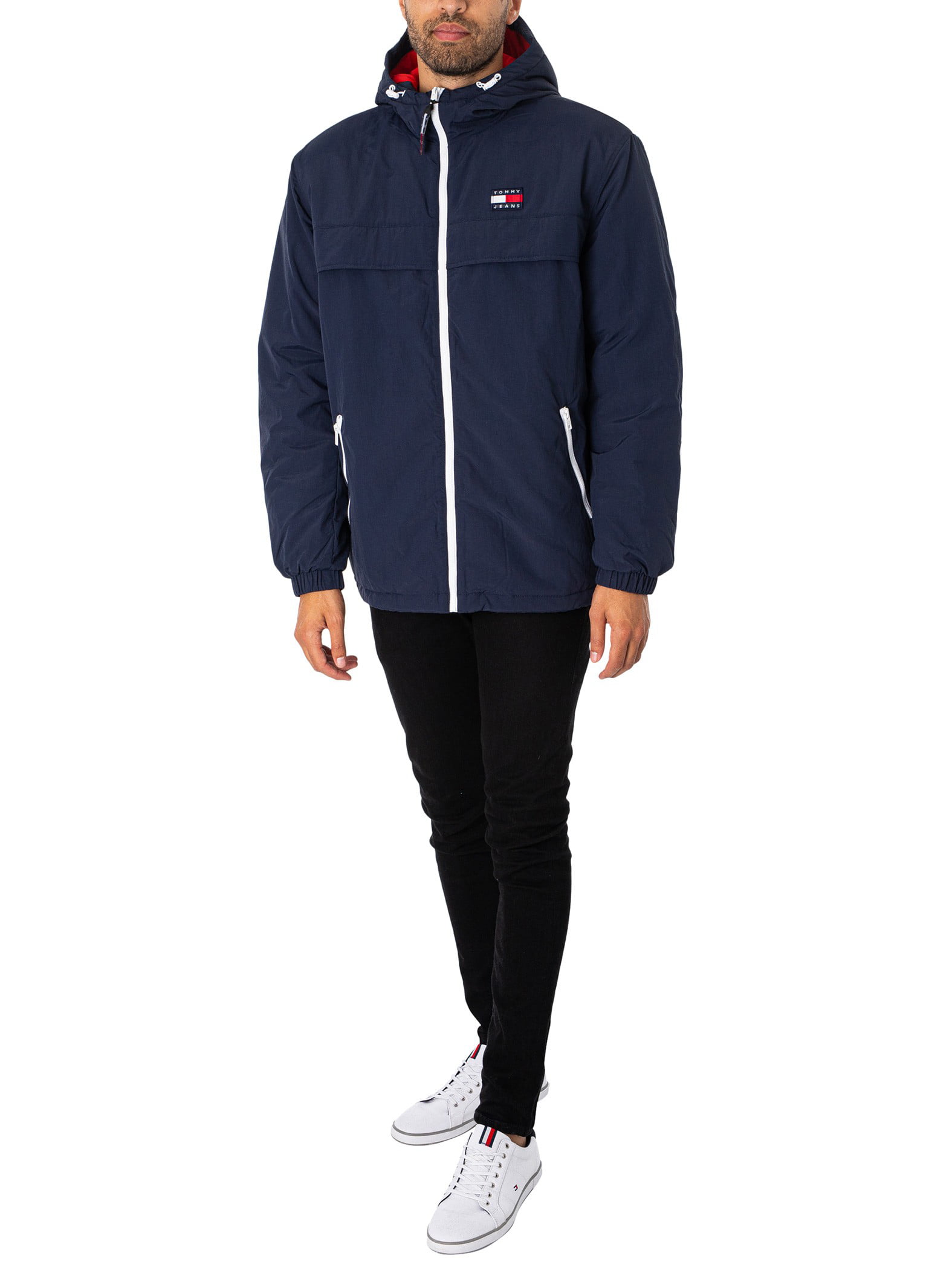 Tommy Jeans Padded Solid Chicago Jacket, Blue