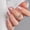 Classic French, variant on Oval Press On Nails Short – Soft Gel Champagne Pearl Salon Quality False Nails with Glue, Long Lasting Daily Nail Tips for Women