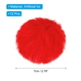 thumbnail image 2 of Uxcell Faux Fur Pom Poms for Hats, Fluffy Soft Fur Poms Balls, Red 12 pack, 2 of 6