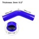 thumbnail image 3 of Universal 48mm 1.89 ID 45 Grados Coche Acoplador Silicona Manguera Azul, 3 of 6