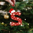 thumbnail image 4 of Adornos navideños colgantes con 26 letras para árbol de Navidad, adornos navideños personalizados para hacer tú mismo, decoración navideña, decoración colgante para árbol de Navidad, decoración para p, 4 of 5