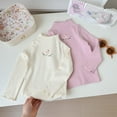 thumbnail image 4 of Spazoro Childs Girls Sweatshirts, Fall Winter Crew Neck Solid Color Long Sleeve Toddlers Kids Tops for Girls Boys Beige Size 3-4T, 4 of 4