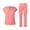 Z007_Pink, variant on LHVUOA Women's Stylish Scrubs Healthcare Top, Breathable Stretch Scrub Shirts.