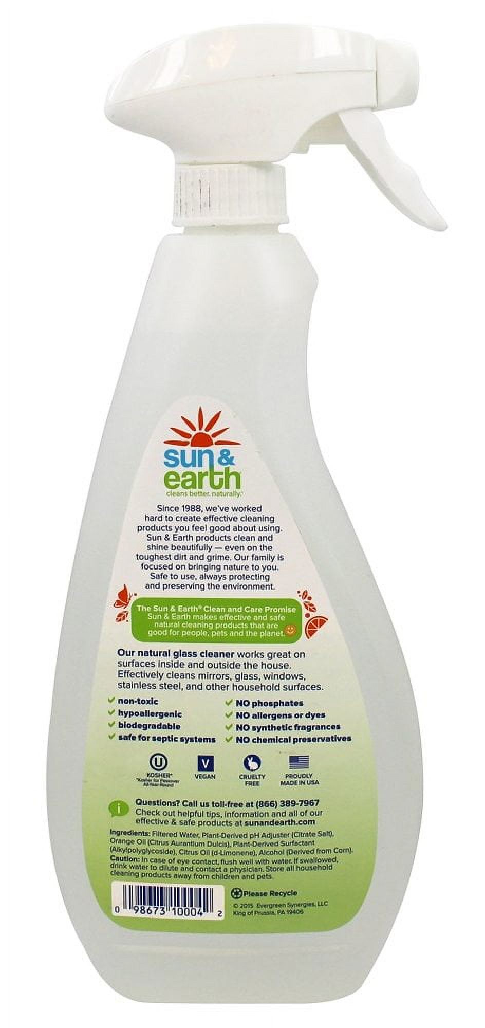 Sun & Earth Glass Cleaner, 22 oz - image 2 of 2