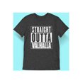 thumbnail image 5 of Old Glory Mens Straight Outta Valhalla VIking Valkyrie Short Sleeve Graphic T Shirt, 5 of 6