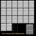 thumbnail image 3 of Briartw 20 Pcs/Set Storage Inserts with Two Pockets,Storage Book Page Protectors Pockets,Storage Book Binder Folder Accessory for Storing the Cutter Die, 3 of 6