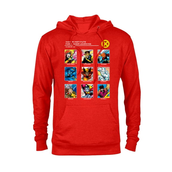 Marvel X-Men Xavier Institute 90s - Pullover Hoodie for Adults - Customized-Red Heather