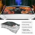 thumbnail image 5 of Bingfone Sunflower Black Dog Car Windshield Sun Shade Protector Keep Your Vehicle Cool Sun Shield Visor Cover Foldable for Car Truck SUV-Medium, 5 of 8