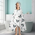 thumbnail image 6 of French Bulldog Hooded Bath Towel，60"x35" for Ages 3 To 12 Kids, Quick Dry Lightweight Soft Microfiber Hood Beach Towel Cover Up for Kids, 6 of 7