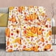 thumbnail image 5 of Hogar y cocina, Ropa de cama, Mantas y plaids, Regalos para mujeres, Manta con estampado de calabaza y girasol, Manta para la siesta, Edredón portátil de viaje, Manta de lana, 5 of 6