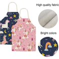 thumbnail image 3 of Delantal para niños de 2 piezas, estilo de dibujos animados para niños y niñas, delantales para cocina, pintura, ropa de jardinería, 3 of 5