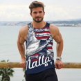 thumbnail image 6 of Logiee Mallard Duck With American Flag Print Men's Workout Tank Top,Quick Dry Workout Tank Top,Gym Muscle Tee,Fitness Bodybuilding Sleeveless T Shirt-Large, 6 of 7