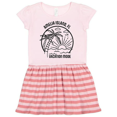

Inktastic Summer Vacation Mode Amelia Island Florida Gift Toddler Girl Dress