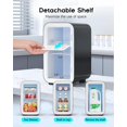 thumbnail image 2 of Fridge, 6 Liter Portable Thermoelectric Cooler & Warmer for Bedroom, Car, Office & Dorm, 110V  Black, 2 of 6