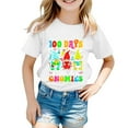 thumbnail image 5 of Coerni 100 Days Of School Letter Graphic Shirt for Toddler Boys Girls, Kids Happy 100th Day School Soft Cotton Tee Tops, 5 of 8