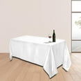thumbnail image 3 of Mantel rectangular, cubierta de mesa, elegante, minimalista, decorativo, decoración de mesa de comedor, mantel para hoteles, restaurantes Blanco, 3 of 8
