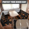 thumbnail image 2 of HELLHERO Rv Booth Seat Covers, Compatible with Camper, Camper Cushion Covers for Travel Trailer Couch Bench Non-Slip, Black Cat Pumpkin Halloween, 2 of 8