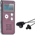 thumbnail image 1 of Grabadora de voz digital portátil WEIHJMXG grabadora de audio y sonido LCD 8 GB rojo vino, 1 of 5